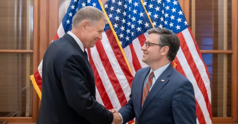 Klaus Iohannis s-a întâlnit la Washington cu președintele Camerei Reprezentanților din cadrul Congresului SUA